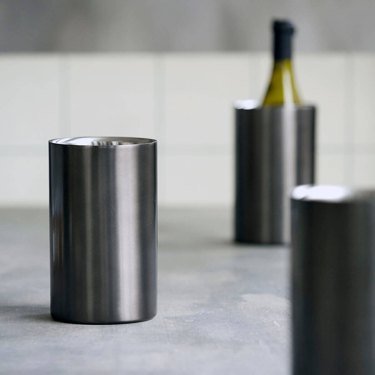 Vín flösku kælari gunmetal