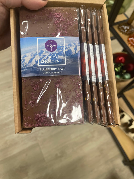 Súkkulaði-handgert-Urta-Bláber og salt